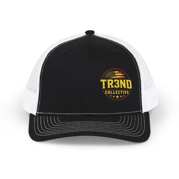Trucker Cap — TR3ND Collective Retro Sunset Logo Snapback