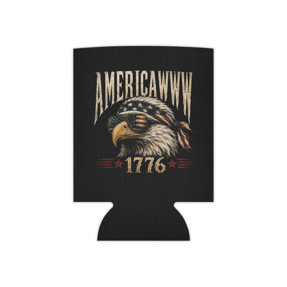 Americawww 1776 Eagle Can Cooler – Patriotic Beer Koozie