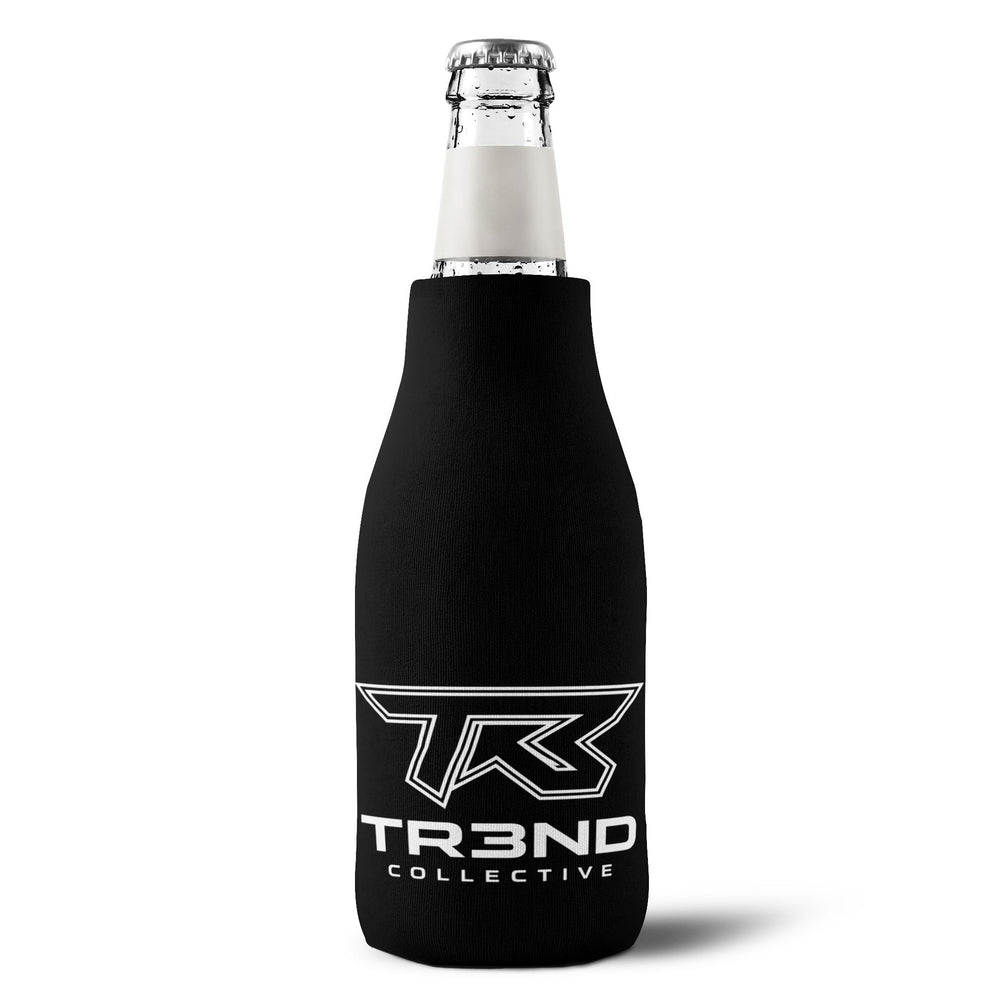 Zip-Up Bottle Cooler Sleeve — TR3ND Collective Neoprene Koozie with Zipper