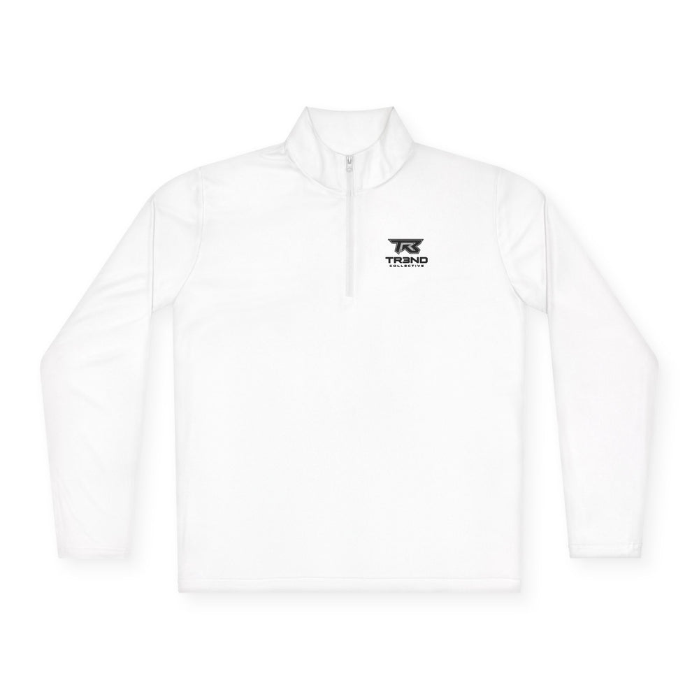TR3ND Quarter-Zip Pullover — Minimal Tech Logo Chest