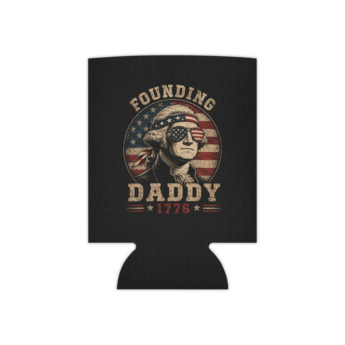 Can Cooler — "Founding Daddy 1776" Patriotic Beer Koozie