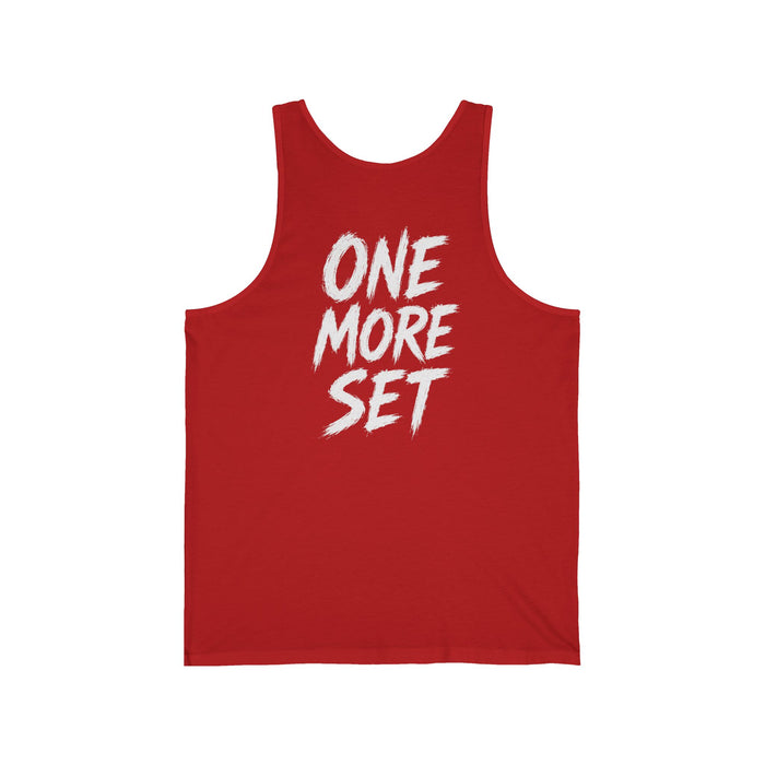 TR3ND One More Set Tank Top — Gym Workout Tank with Bold “ONE MORE SET” Back Print